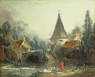 Landskab nær Beauvais, begyndelsen af 1740